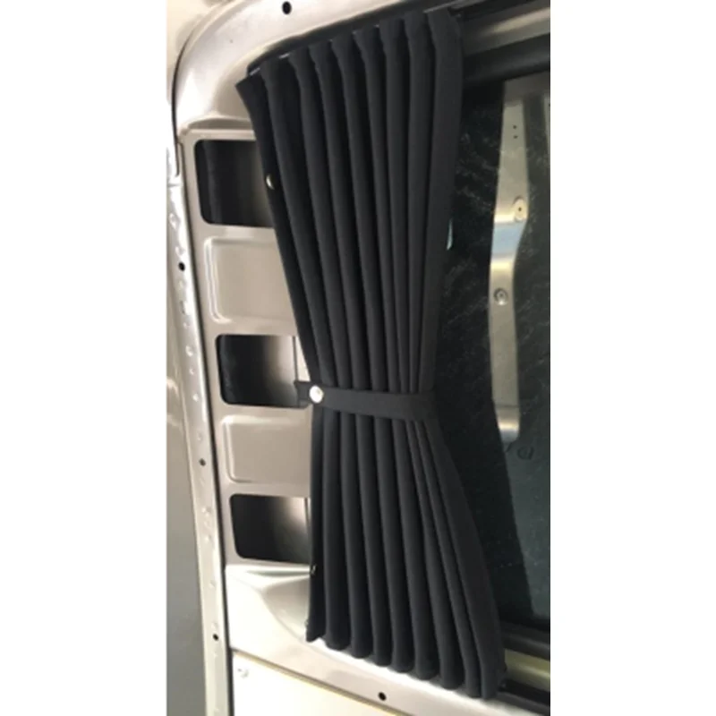 Voos Ford Custom Tourneo (2024) SWB Tailgate Black Rails & Black Curtains