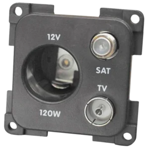 CBE Grey 12v TV & Satellite Socket (Retail packed)