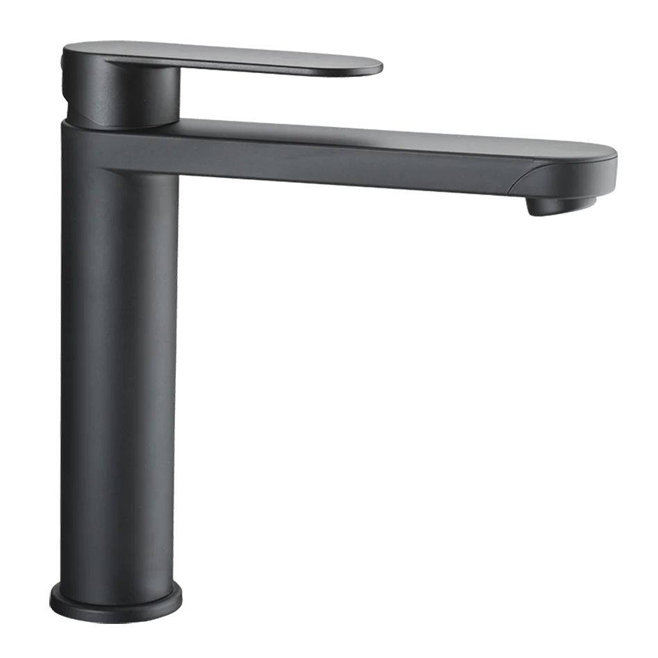 Reich Linnea L Kitchen Tap Black with 25cm Uniquick pipe