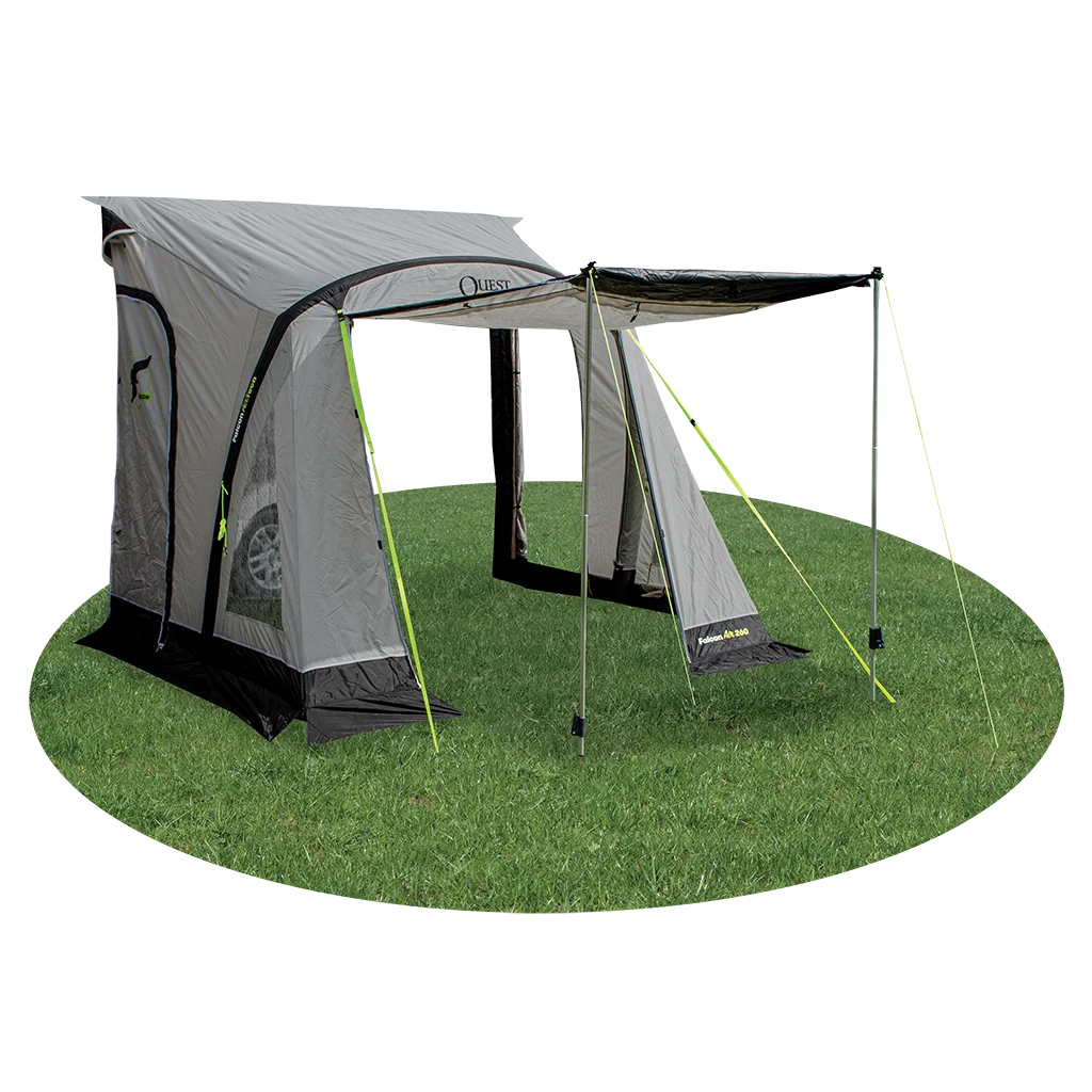 Quest Falcon Pro 260 Air Porch Awning - Mid Grey - Image 6