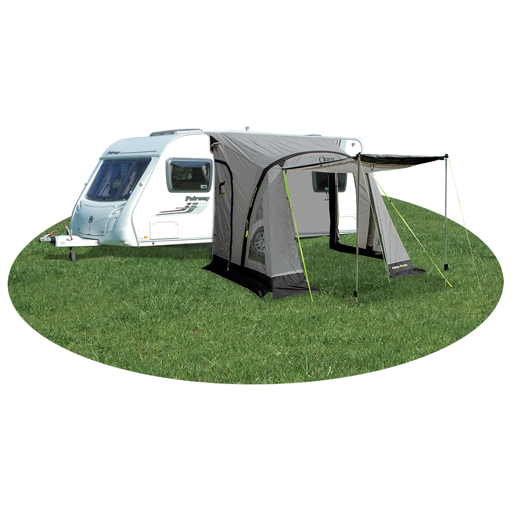 Quest Falcon Pro 260 Air Porch Awning - Mid Grey