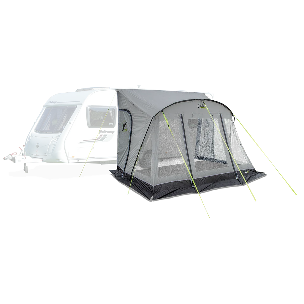 Quest Falcon Pro 390 Poled Porch Awning - Mid Grey - Image 4