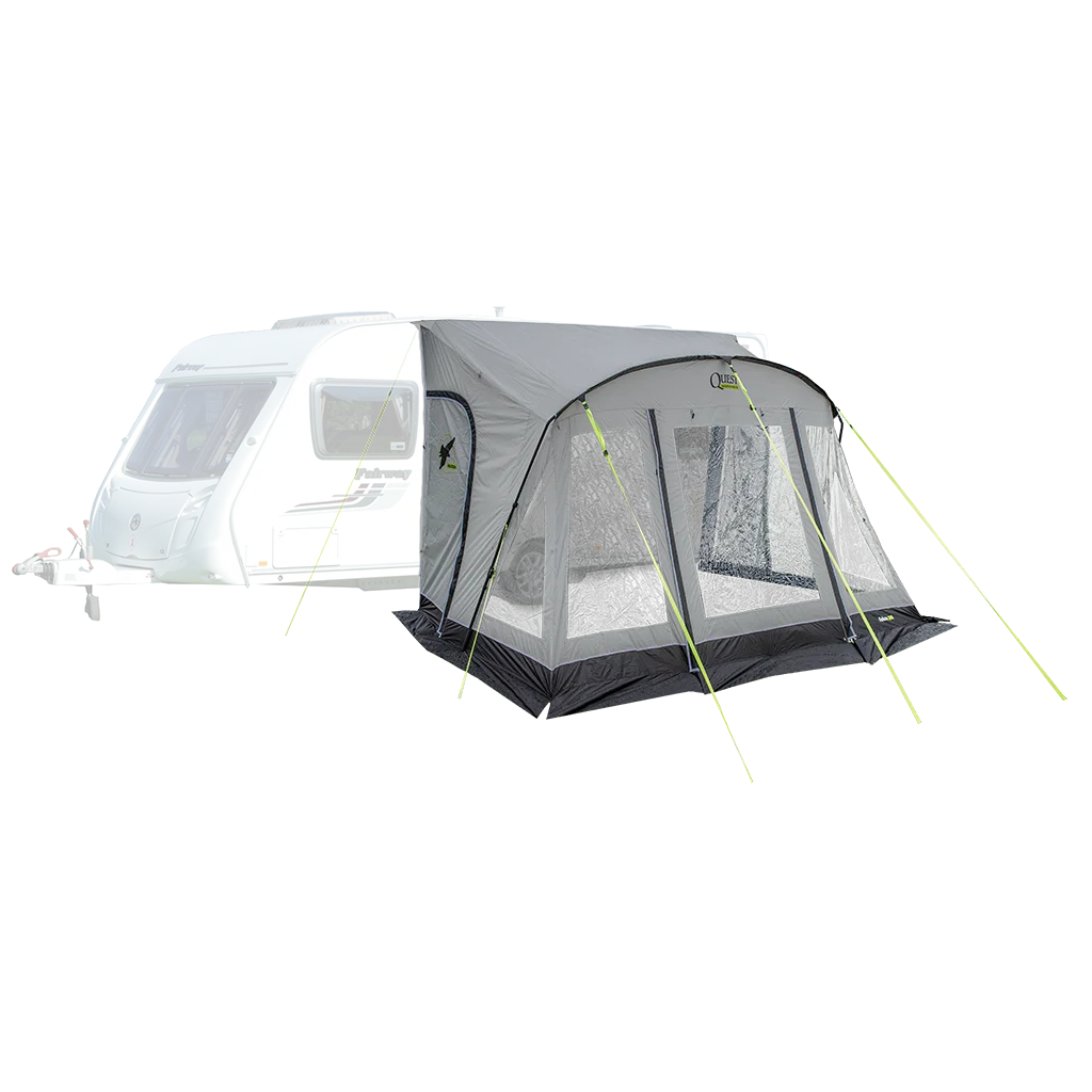 Quest Falcon Pro 390 Poled Porch Awning - Mid Grey - Image 5