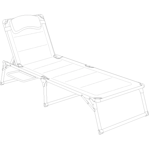 Quest Elite® Vienna Pro Lounge Bed With Side Table - Image 6