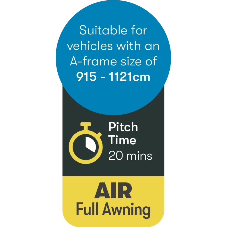 Westfield Pluto 2.0 Size 10 Premium Caravan Air Full Awning - Image 10