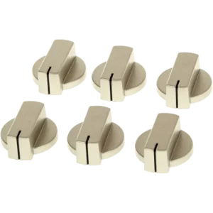 Thetford Matt Nickel Straight Knobs (6 Pack)