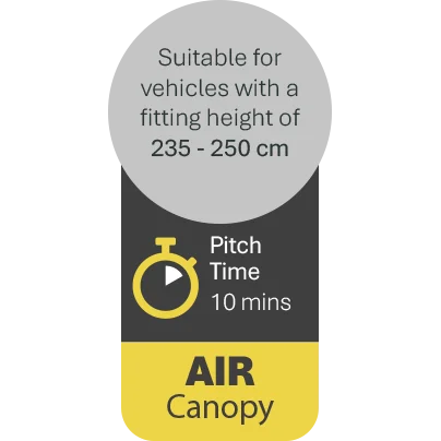Quest Harrier 400 Air Canopy - Mid Grey - Image 7