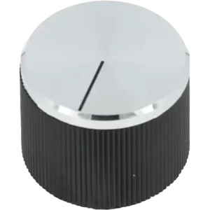 Thetford Ridged Grip Oven Knob Chrome & Black