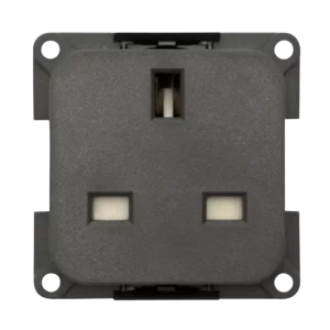 CBE Grey 230V 13A Mains Plug Socket
