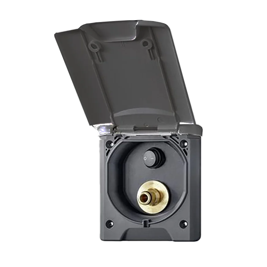 Fawo Outdoor Shower Black with switch for pump