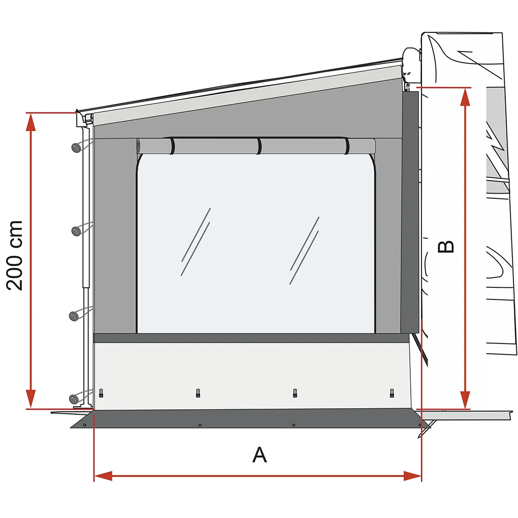 Fiamma Side W Pro Shade F45/F80S - Right