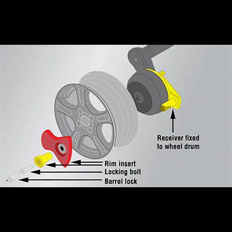 ALKO Secure Compact Wheel Lock Kit 52 for Swift Edge 17" - Image 2