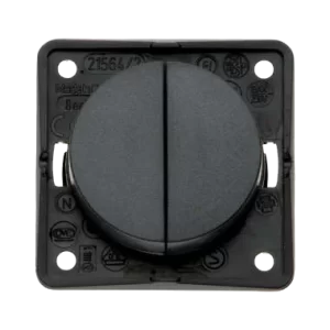 W4 Berker Twin Rocker Switch - Anthracite