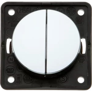 W4 Berker Twin Rocker Switch - Gloss Chrome