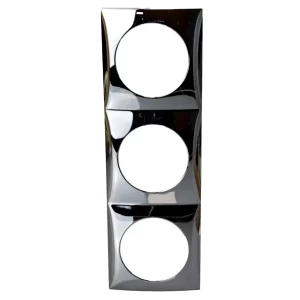 W4 Berker Flow Triple Frame Gloss - Chrome