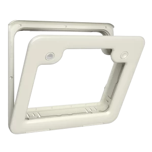 Thetford White Service Door 3 with 1 Lock & 1 Push Button