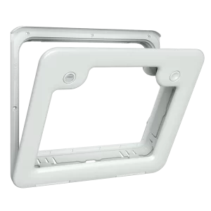 Thetford Service Door 3 1 Lock 1 Push Button - Light Grey
