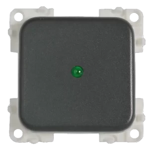 CBE Grey Single Unipolar + LED Switch