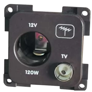 CBE Grey 12v & TV Socket