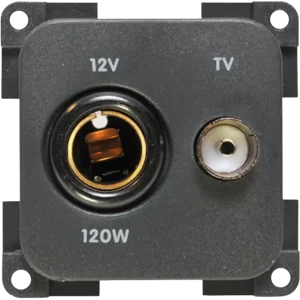 CBE Grey 12V + TV Socket