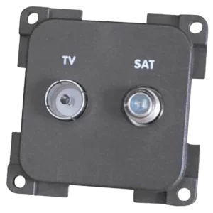 CBE Grey TV & Satellite Socket