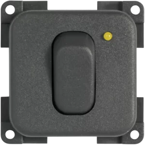 CBE Grey Single Switch with LED