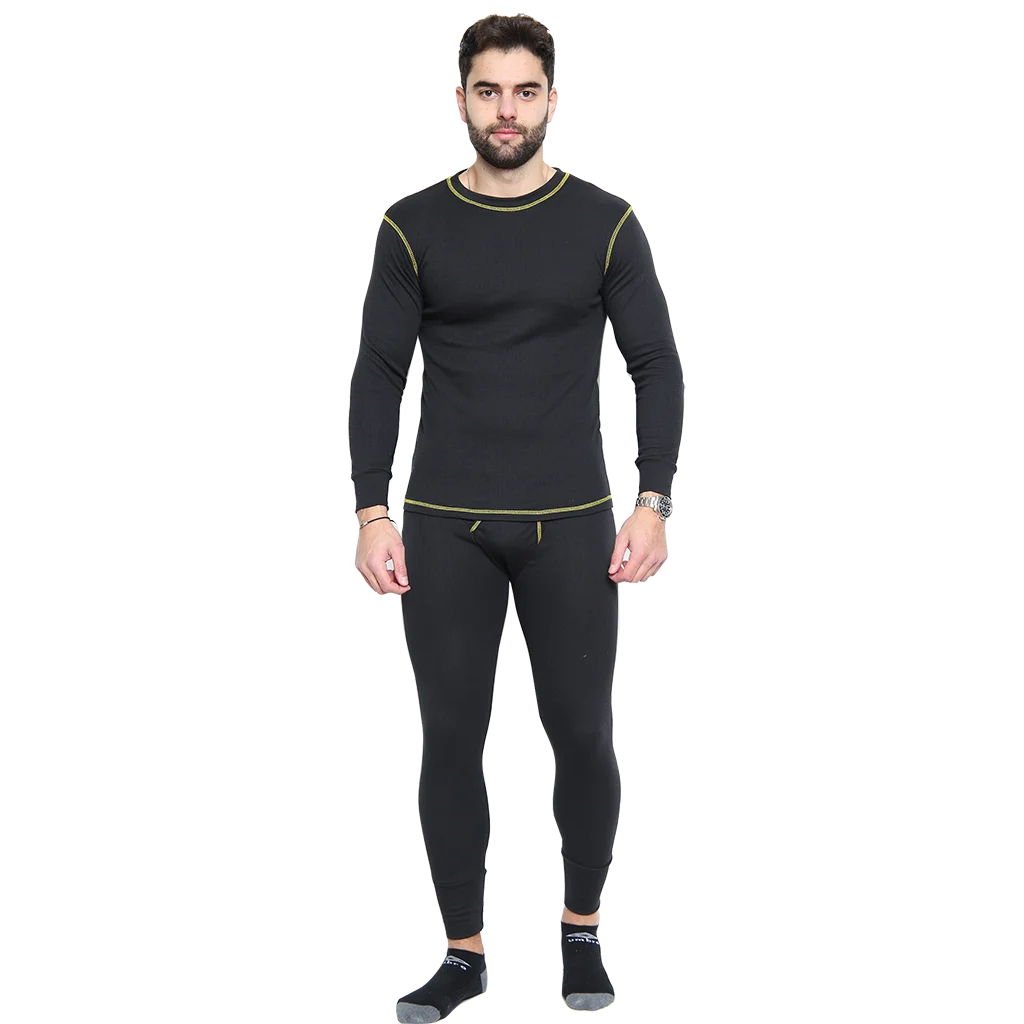 Ruff & Tuff Workwear Men’s Thermal Long Johns, Mixed Sizes, Black - Image 2