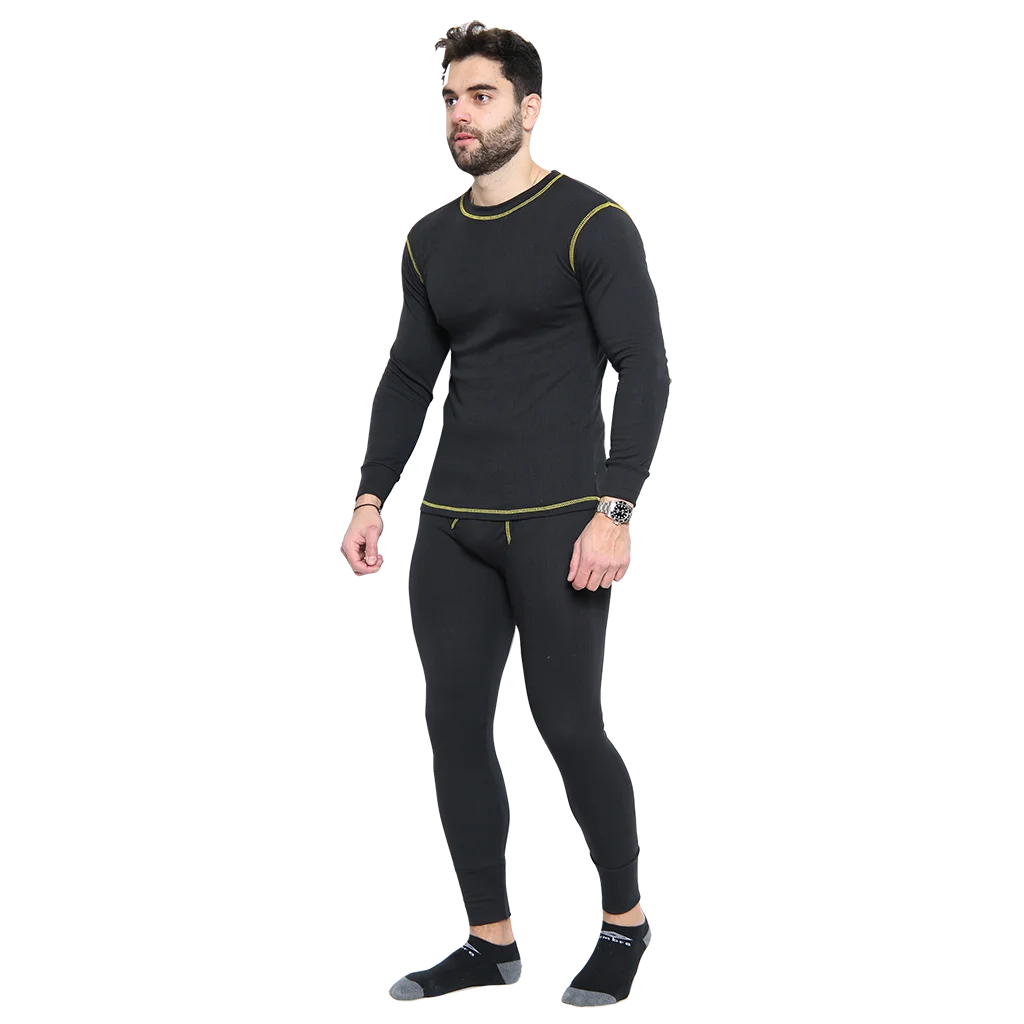Ruff & Tuff Workwear Men’s Thermal Long Johns, Mixed Sizes, Black - Image 3