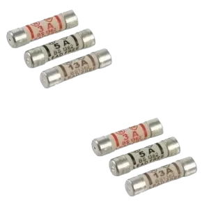 W4 Mixed Mains Plug Fuses (6 Pack)