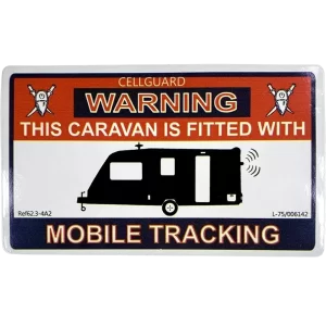 W4 Caravan Tracking Fitted Sticker