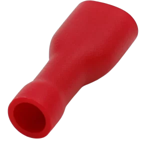 W4 6.35mm Push-On Terminal Female - Red (3 pack)