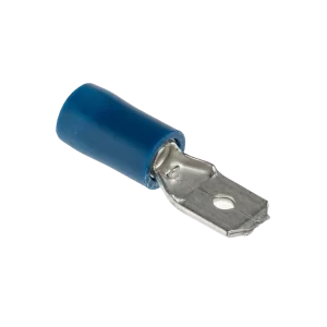 W4 6.35mm Push-On Terminal Male - Blue (3 pack)