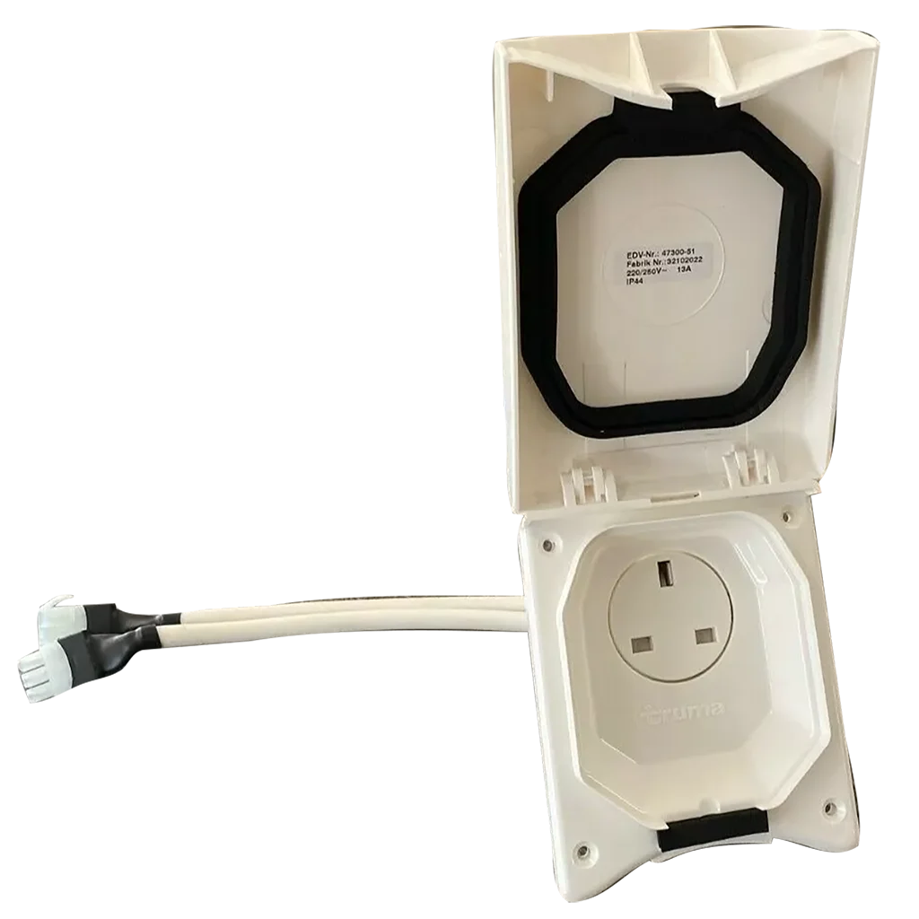 Truma 230v Mains Outlet - White