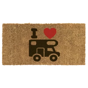 Reimo I Love My Motorhome Coconut Door Mat
