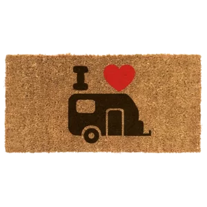 Reimo I Love My Caravan Coconut Door Mat