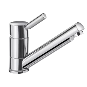 Trend E mixer tap with 25cm UniQuick pipe with push-fit ends & 33mm hole size