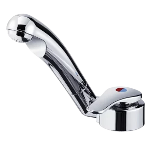 Keramik Samba mixer tap with 25cm UniQuick pipe with push-fit ends and 39mm hole size