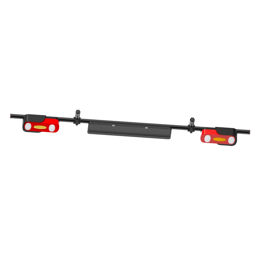 Light bar with repetition for number plate in black