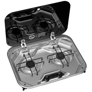 Dometic PI8022 Two Burner Gas Hob with Gas Shut Off