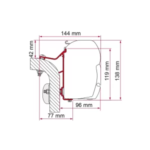 Fiamma Adapter Hymer Van/B2 350