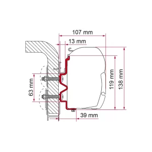Fiamma Adapter Hymercamp 350