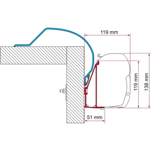 Fiamma Adapter Arca 400