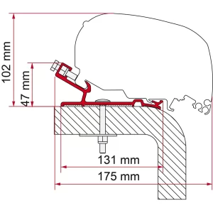 Fiamma Adapter Hymer 320