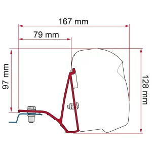 Fiamma Kit Trafic/Viv/NV300/T. >14 (F43)