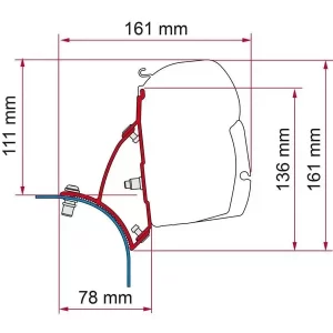 Fiamma Kit VW T5/T6 Lift Roof DB-RHD (F43)