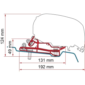 Fiamma Adapter Ford Transit L3H3 (320Cm)