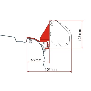 Fiamma Kit VW T5/T6 Multirail Reimo - F35