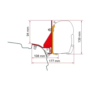 Fiamma Kit VW T5/T6 Multirail Reimo - F45
