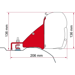 Fiamma Kit Ducato/Jumper/Boxer High Roof >06 L2H2