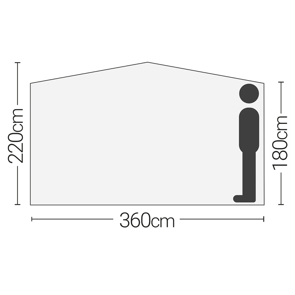 Quest Screen House 6 Pro Pop Up Gazebo - Grey - Image 7